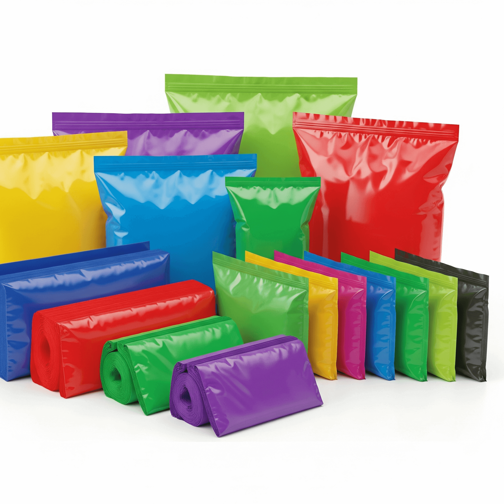 Colored LLDPE Bags
